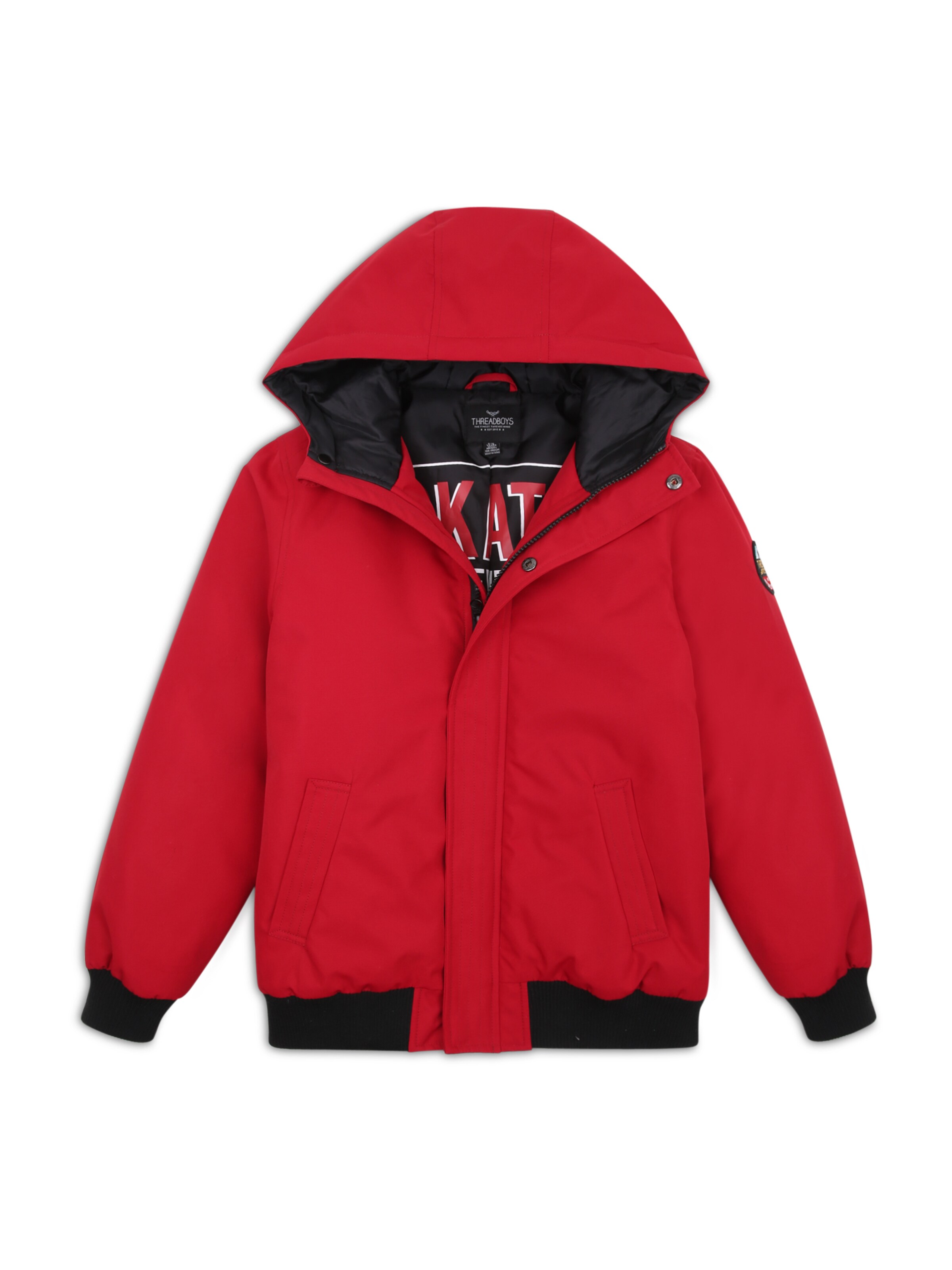 Threadboys Tussenjas 'Keswick' in Rood: voorkant