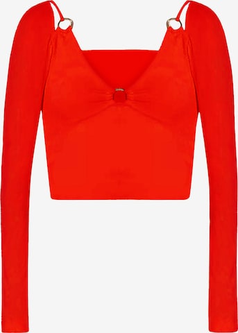 No Matter What Blouse in Red: front