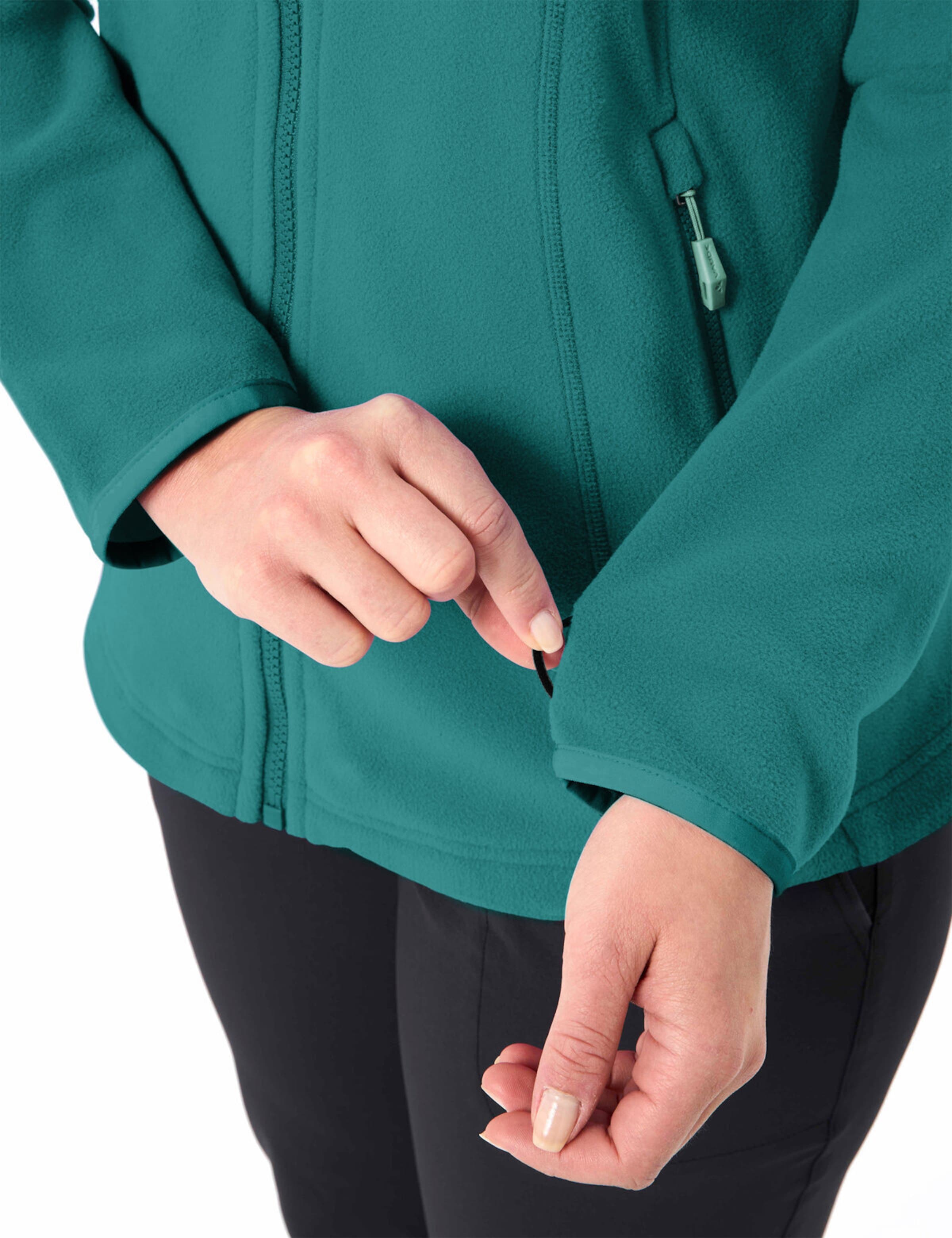 VAUDE Athletic fleece jacket 'Rosemoor II' in Green