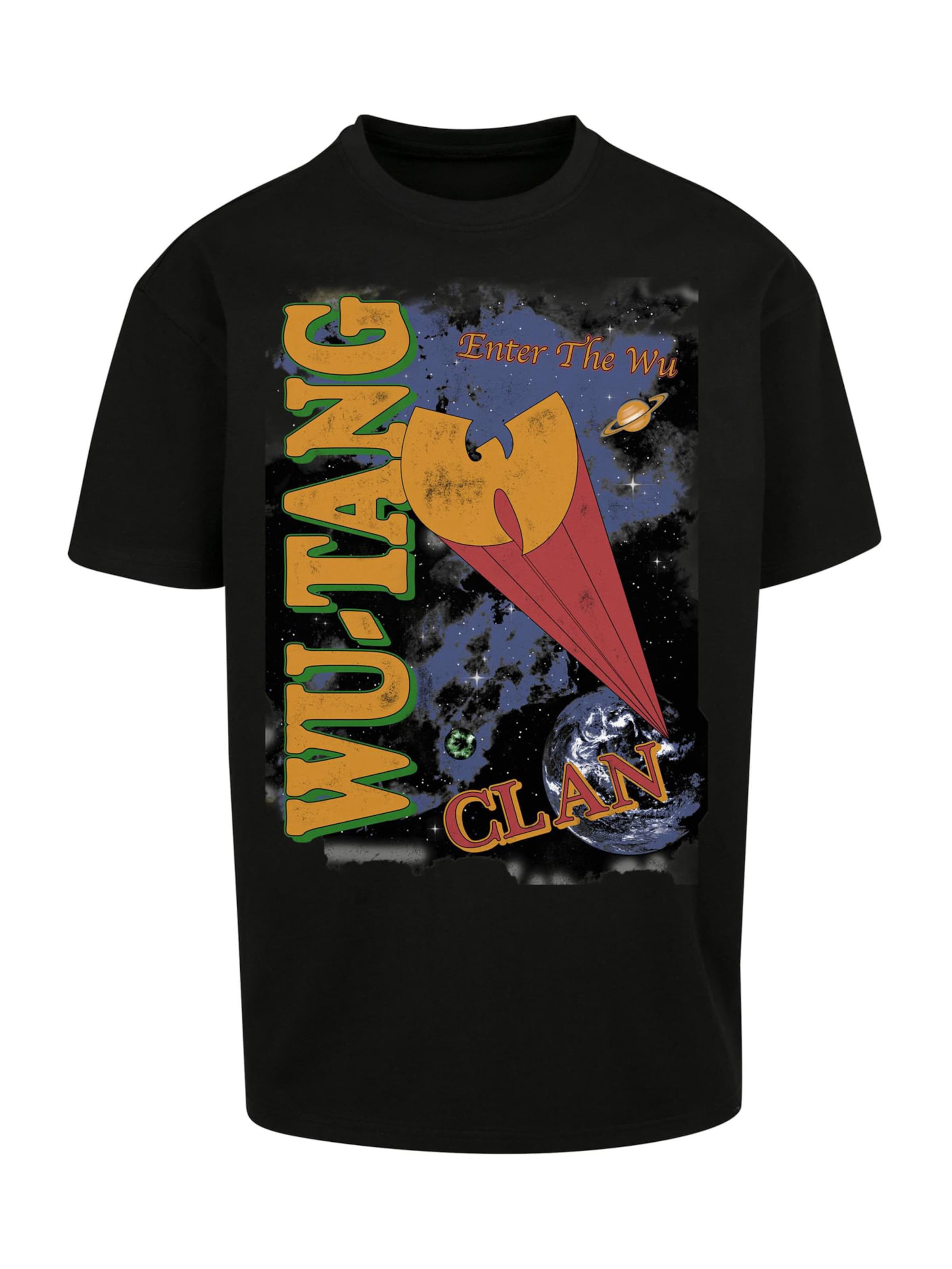 T-Shirt Mister Tee en noir : devant