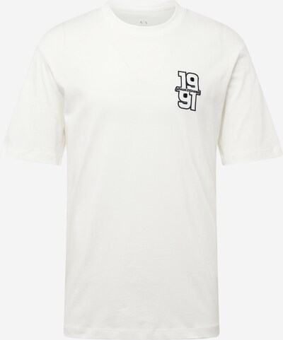 ARMANI EXCHANGE T-Krekls, krāsa - melns / gandrīz balts, Preces skats