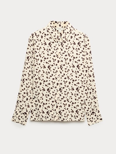 Marks & Spencer Blouse in Ivory / Brown, Item view