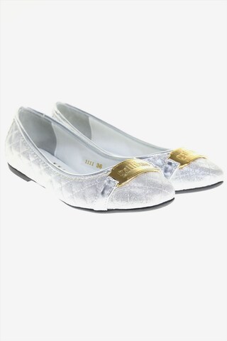 Galliano Flats & Loafers in 36 in Silver: front