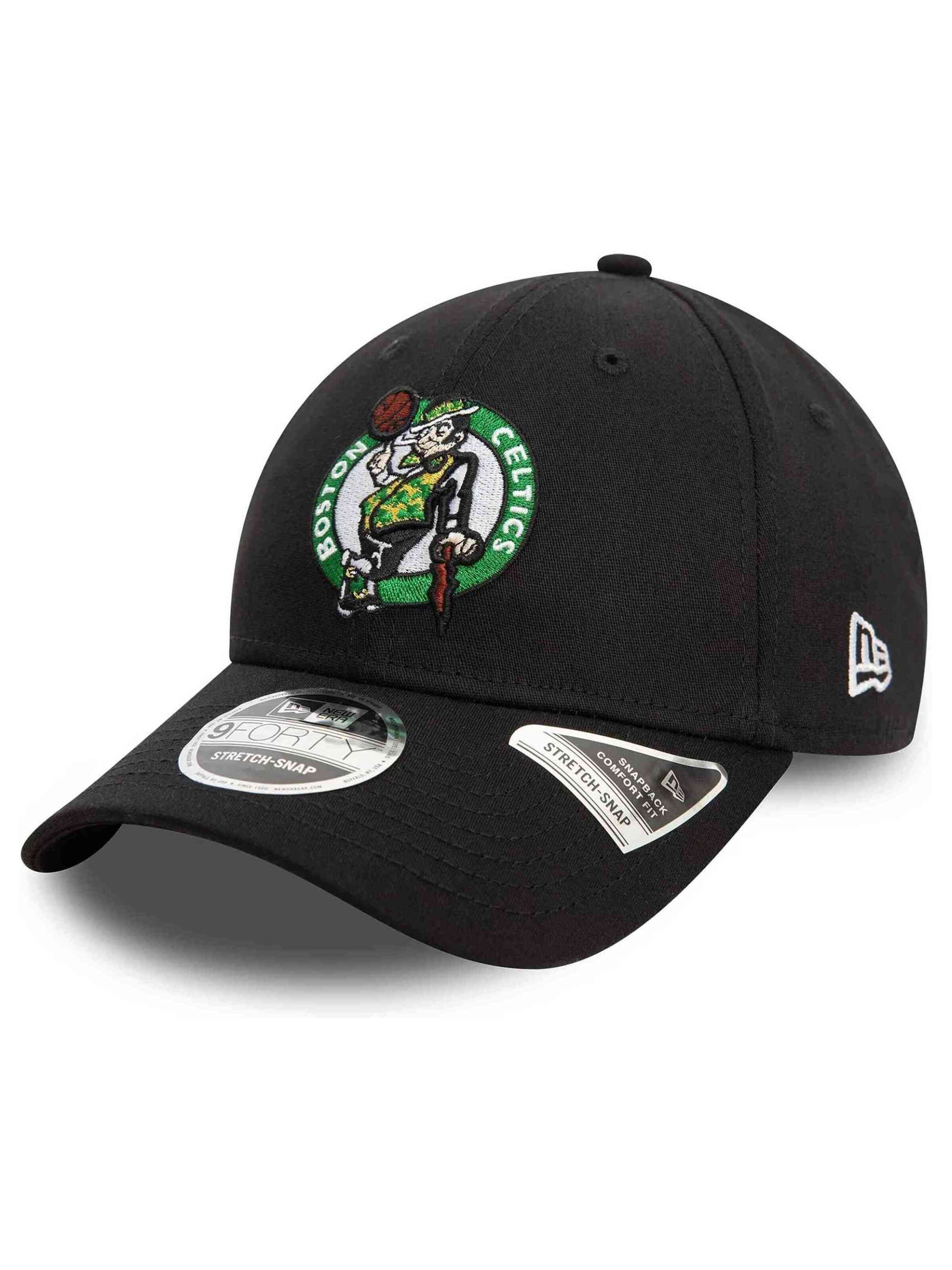 Casquette de sport 'Boston Celtics 9FORTY' NEW ERA en noir : devant