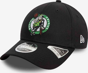 Cappello da baseball sportivo 'Boston Celtics 9FORTY' di NEW ERA in nero: frontale