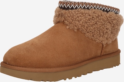 UGG Ležerne čizme 'Classic Ultra Mini Maxi Curly' u karamela / tamno smeđa / bijela, Pregled proizvoda