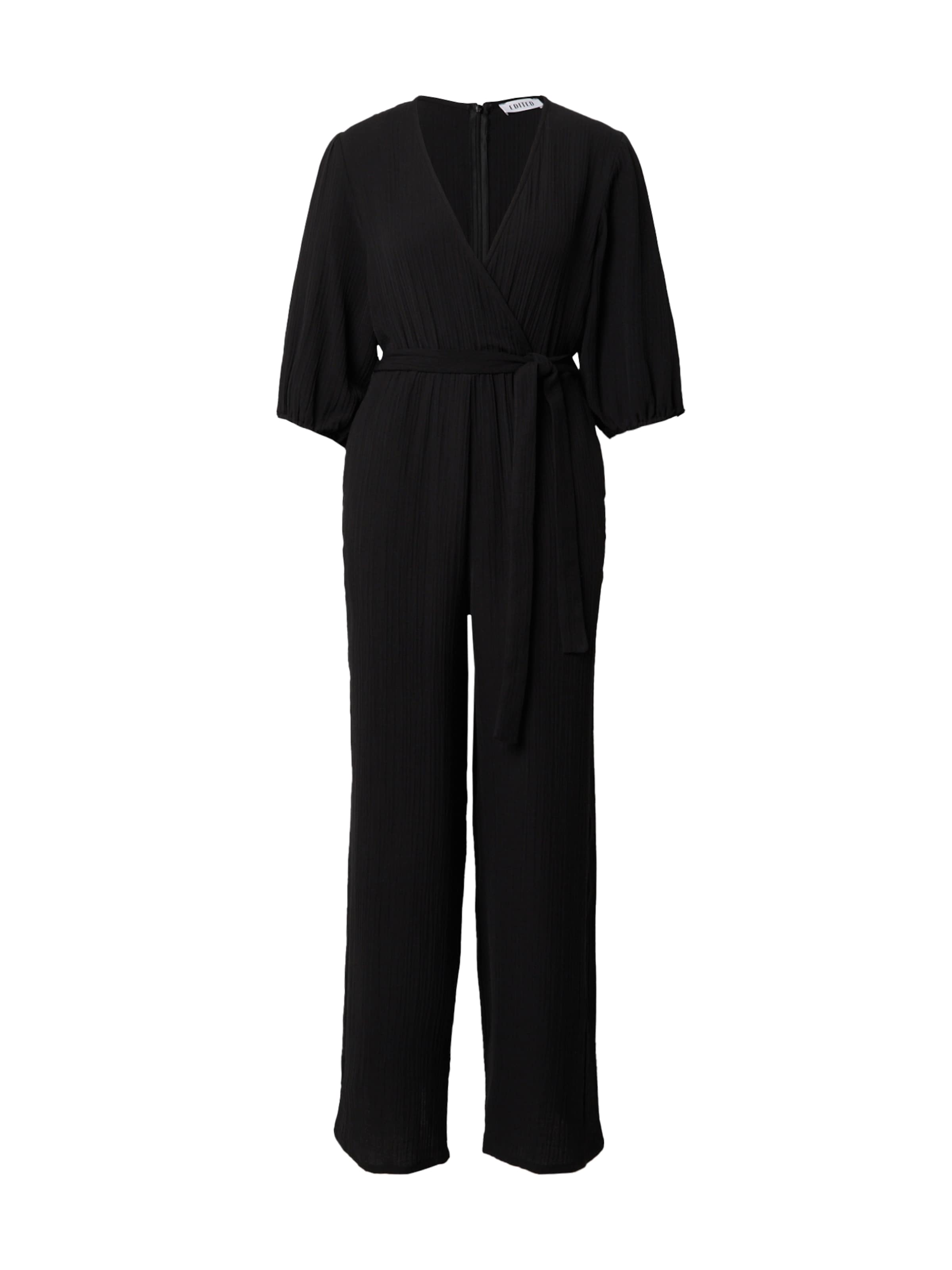 EDITED Jumpsuit &#x27;Davide&#x27; i svart: framsida
