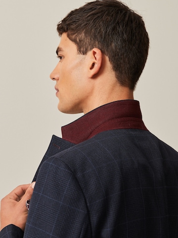 Coupe slim Veste de costume 'Prince-of-Wales' Next en bleu