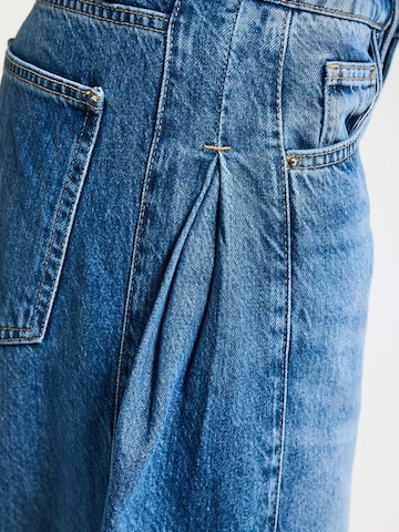 IT'S BASIC Wide leg Jeans 'WIDE MID RISE JEANS' in Blauw