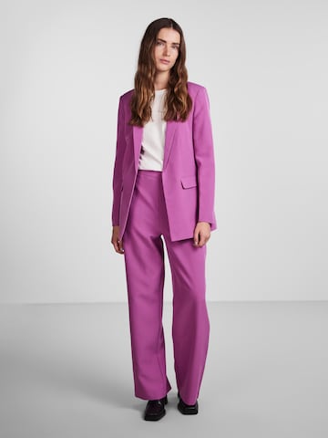 PIECES Wide leg Trousers 'PCBOZZY' in Purple