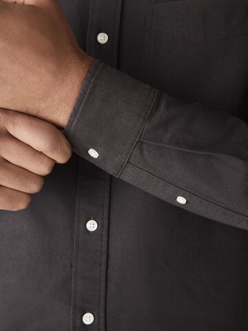 Next Regular fit Srajca 'Oxford' | siva barva