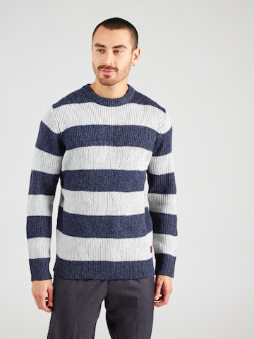 Key Largo Pullover 'HARRY' in Blau: Vorderseite