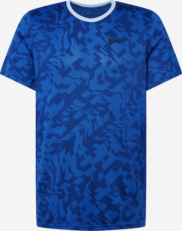 NIKE Funkcionalna majica | modra barva: sprednja stran