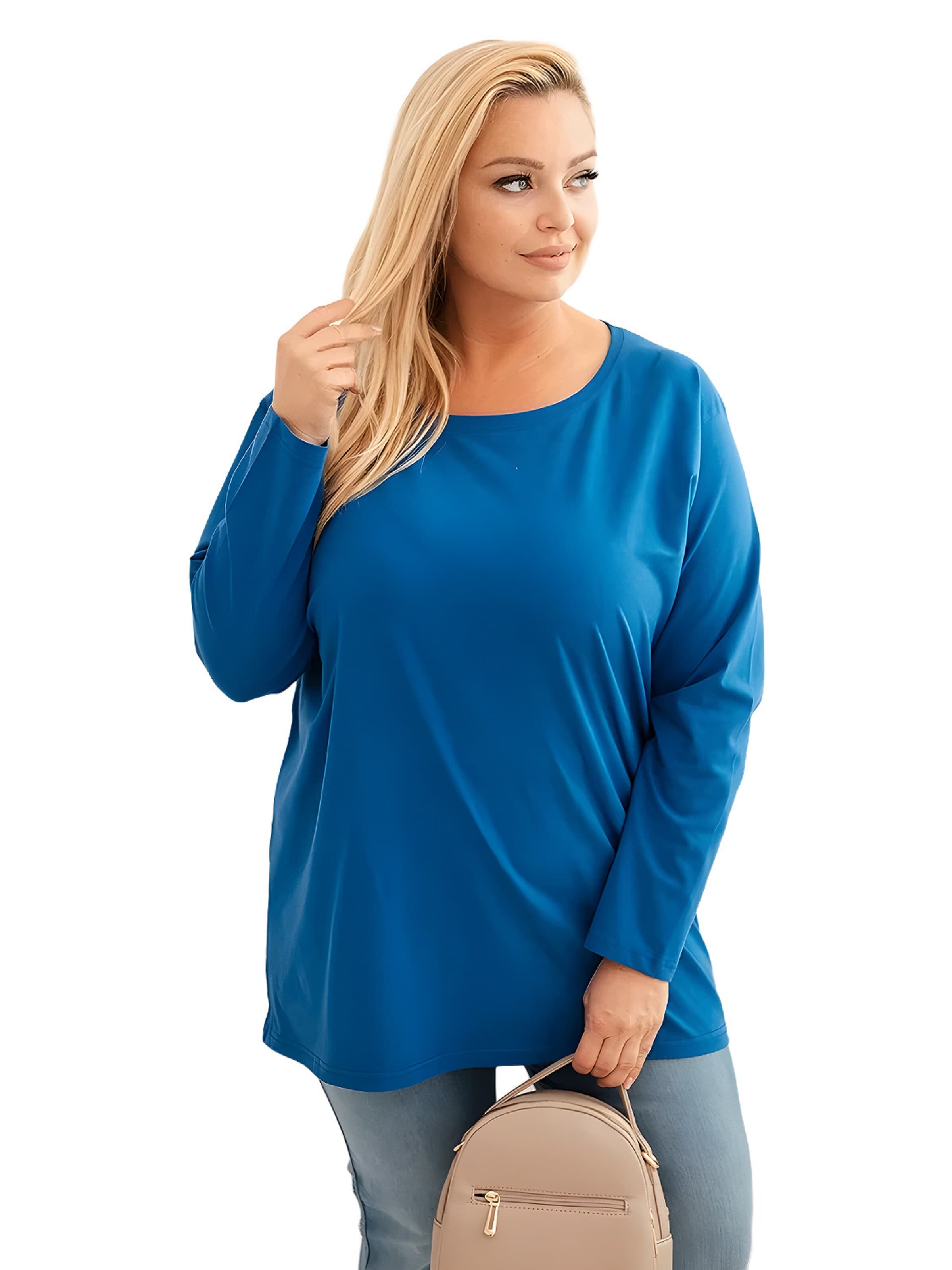Lumera Blouse in Blauw: voorkant