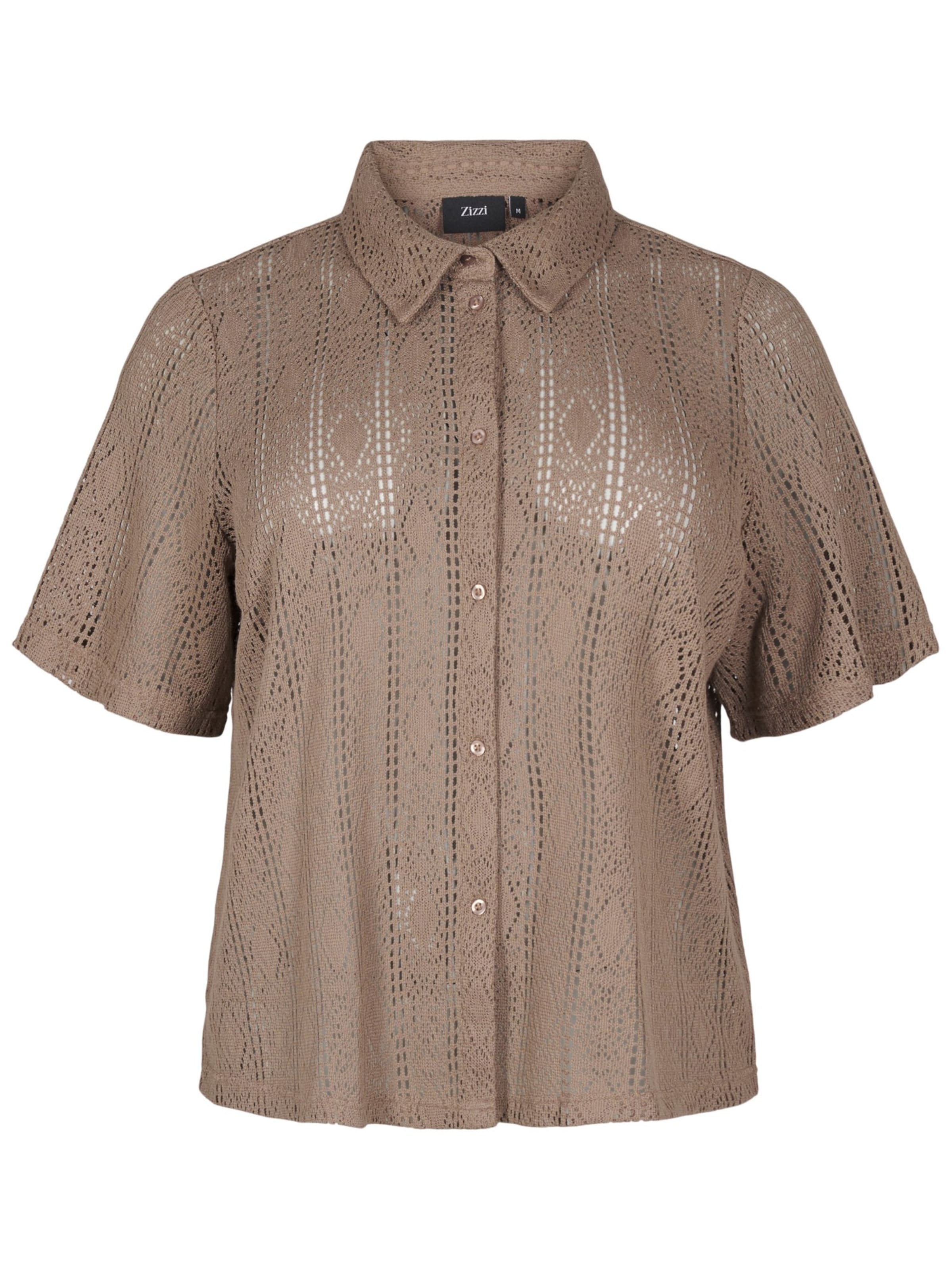 Zizzi Blúz 'Vjady' - barna: elől