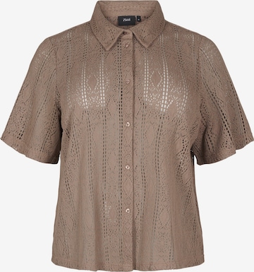 ZizziBluza 'Vjady' - smeđa boja: prednji dio