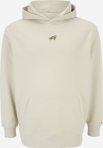 Sweat-shirt Tommy Jeans Plus en beige : devant