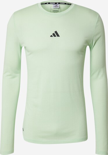 ADIDAS PERFORMANCE Функционална тениска 'Workout' в пастелно зелено / черно, Преглед на продукта