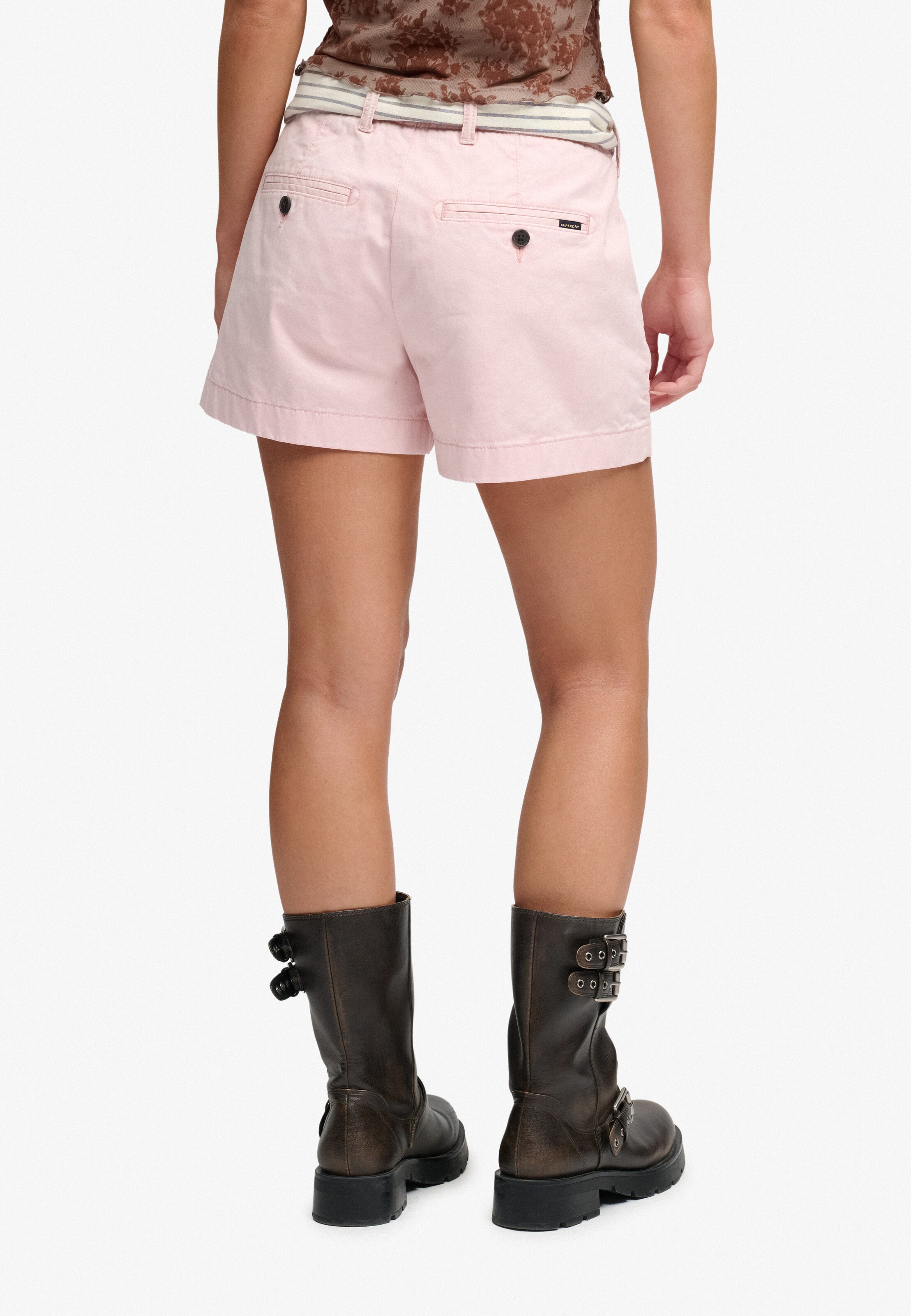 Superdry & Co Loosefit Chino in Roze