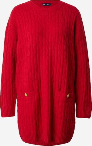 raudona GAP Megzta suknelė: priekis