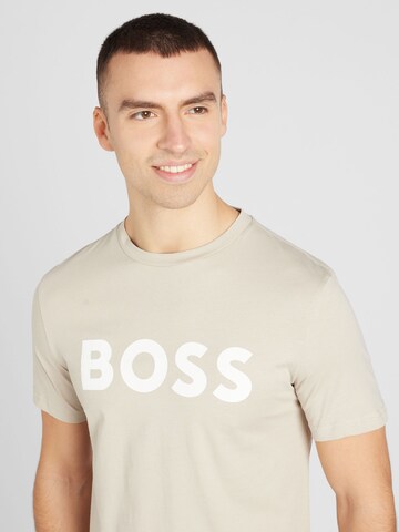 BOSS T-Shirt 'Thinking 1' in Beige