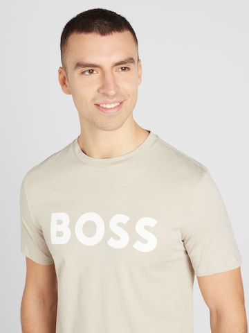 Maglietta 'Thinking 1' di BOSS in beige