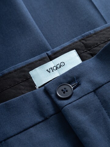 Coupe slim Pantalon à plis 'Ostfold' Viggo en bleu