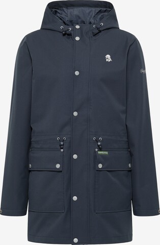 Schmuddelwedda Between-Seasons Parka in Blue: front