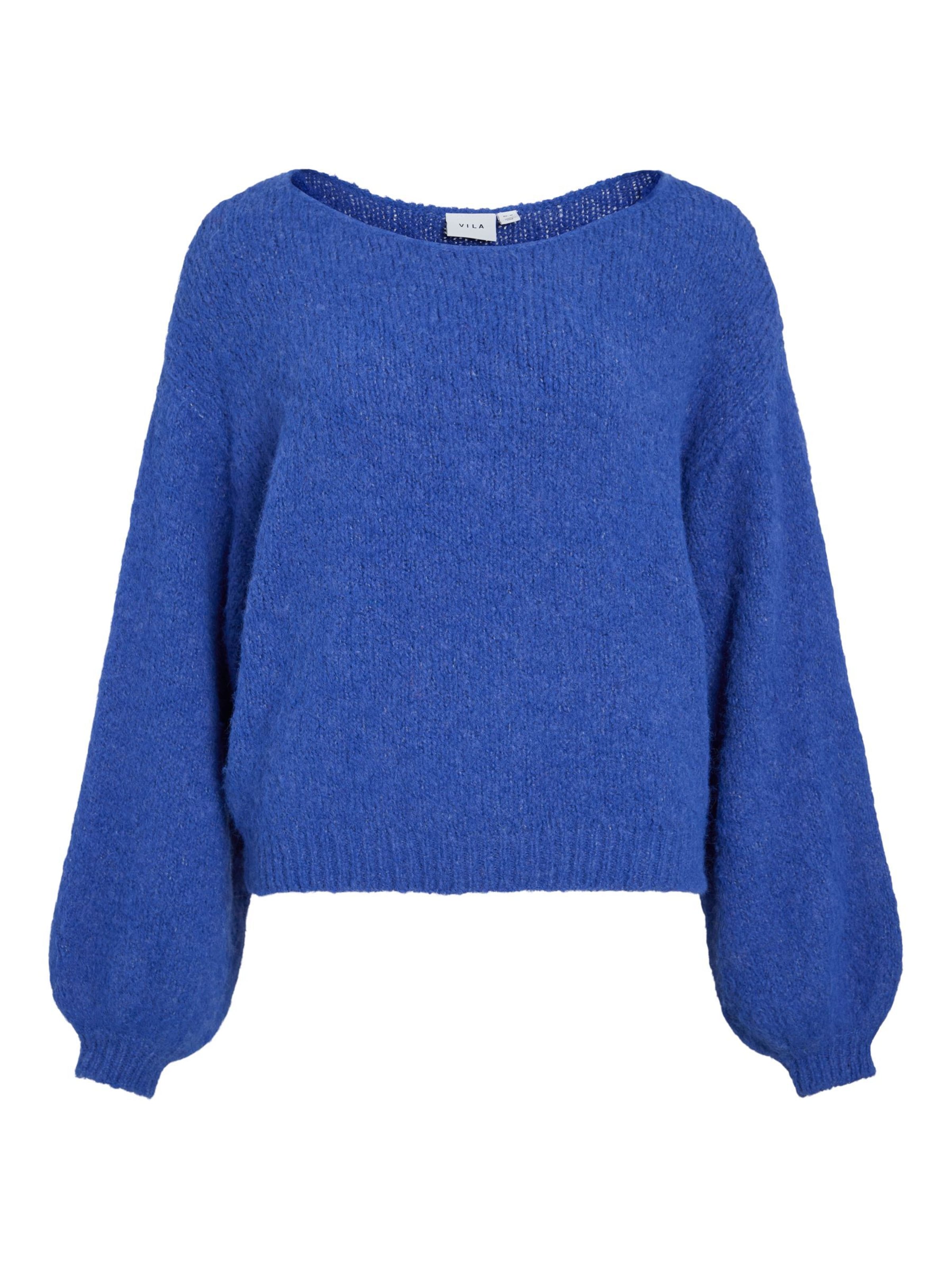 VILA Sweater 'VIMarley' in Blue: front