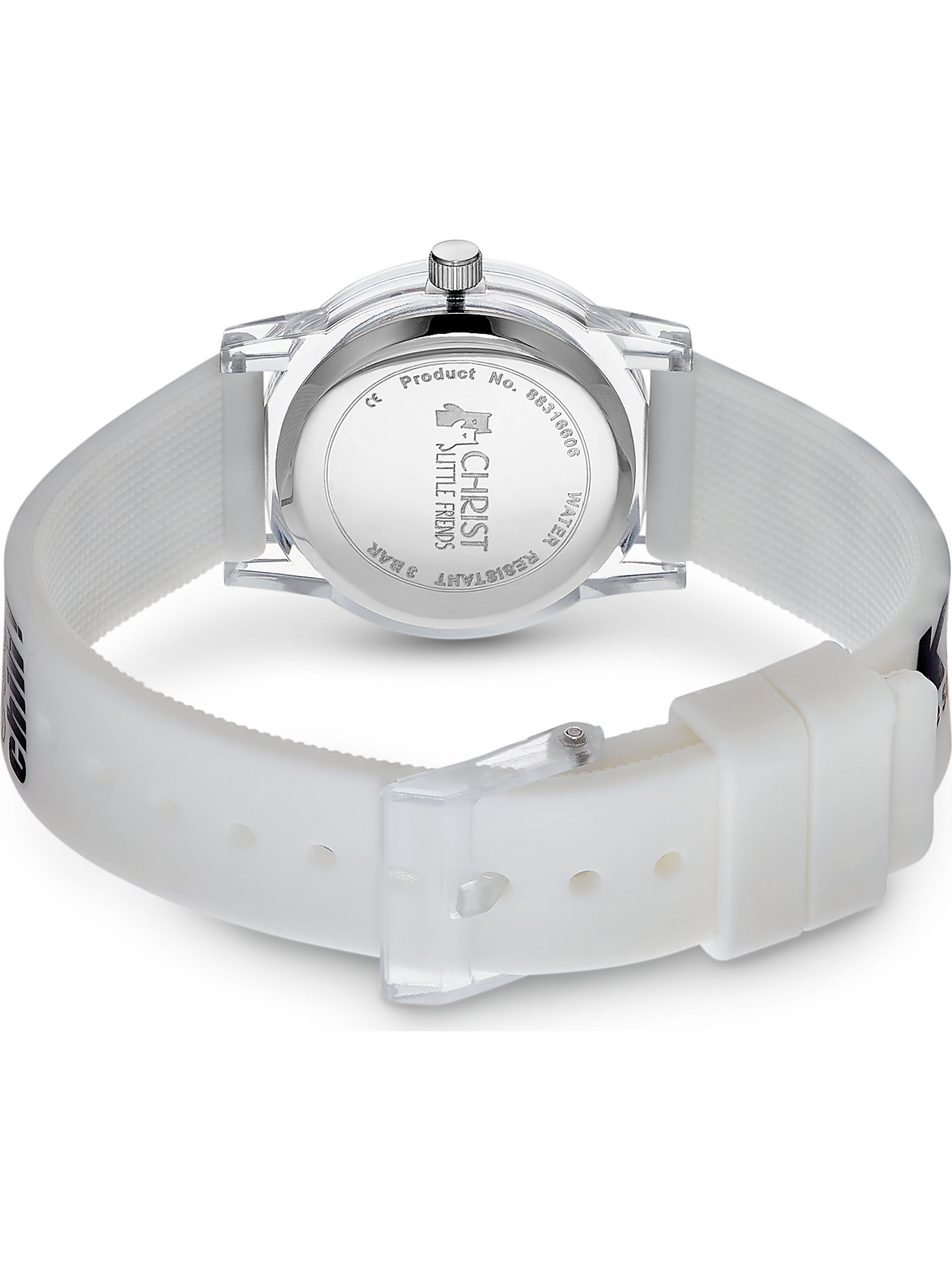 FAVS Little Friends Watch 'CHRIST ' in White