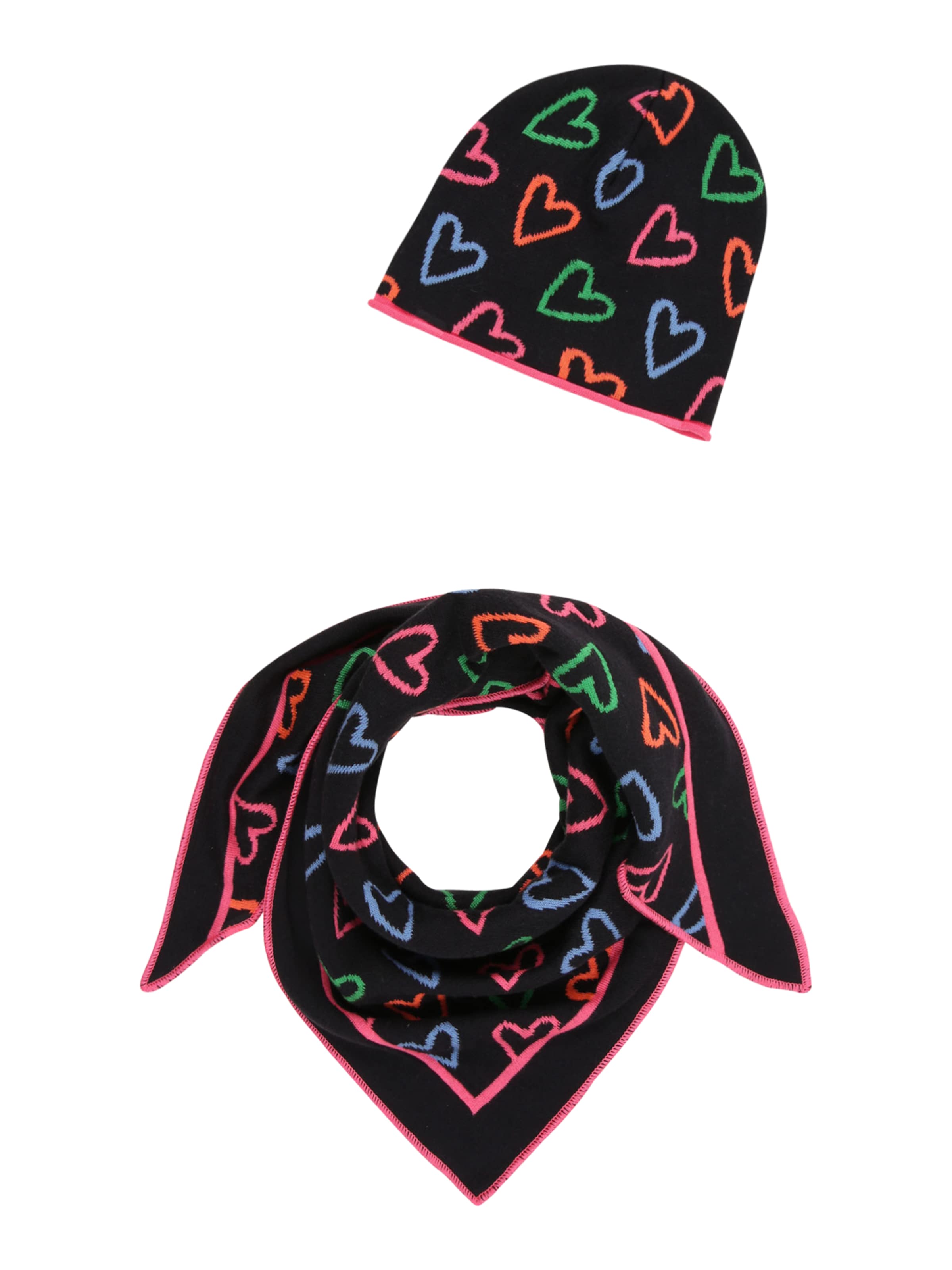 Bonnet Zwillingsherz en bleu : devant