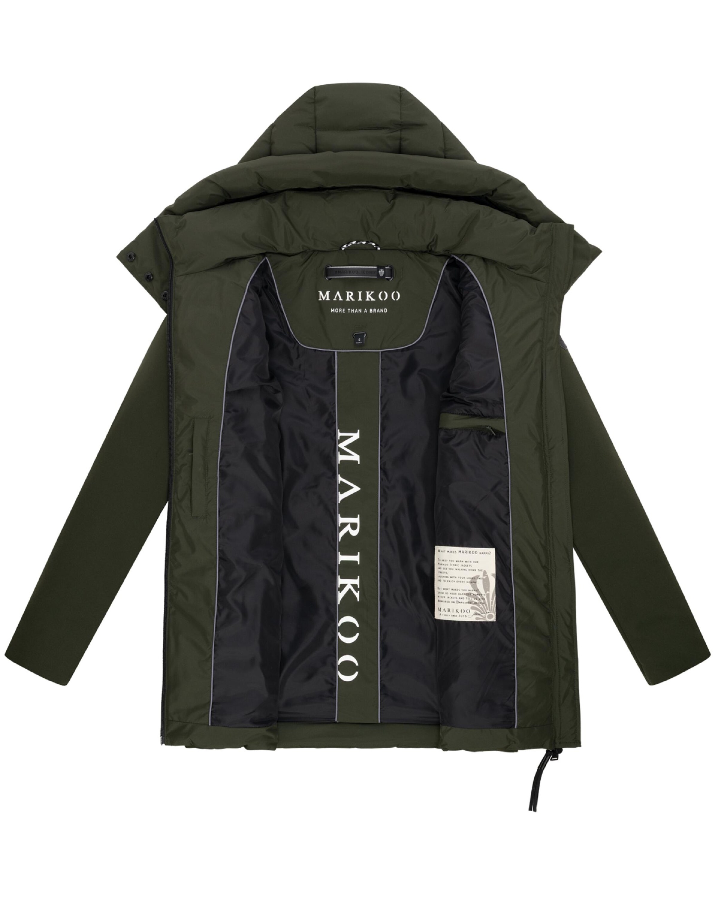 MARIKOO Zimná bunda 'Tivaa XVI' - Zelená