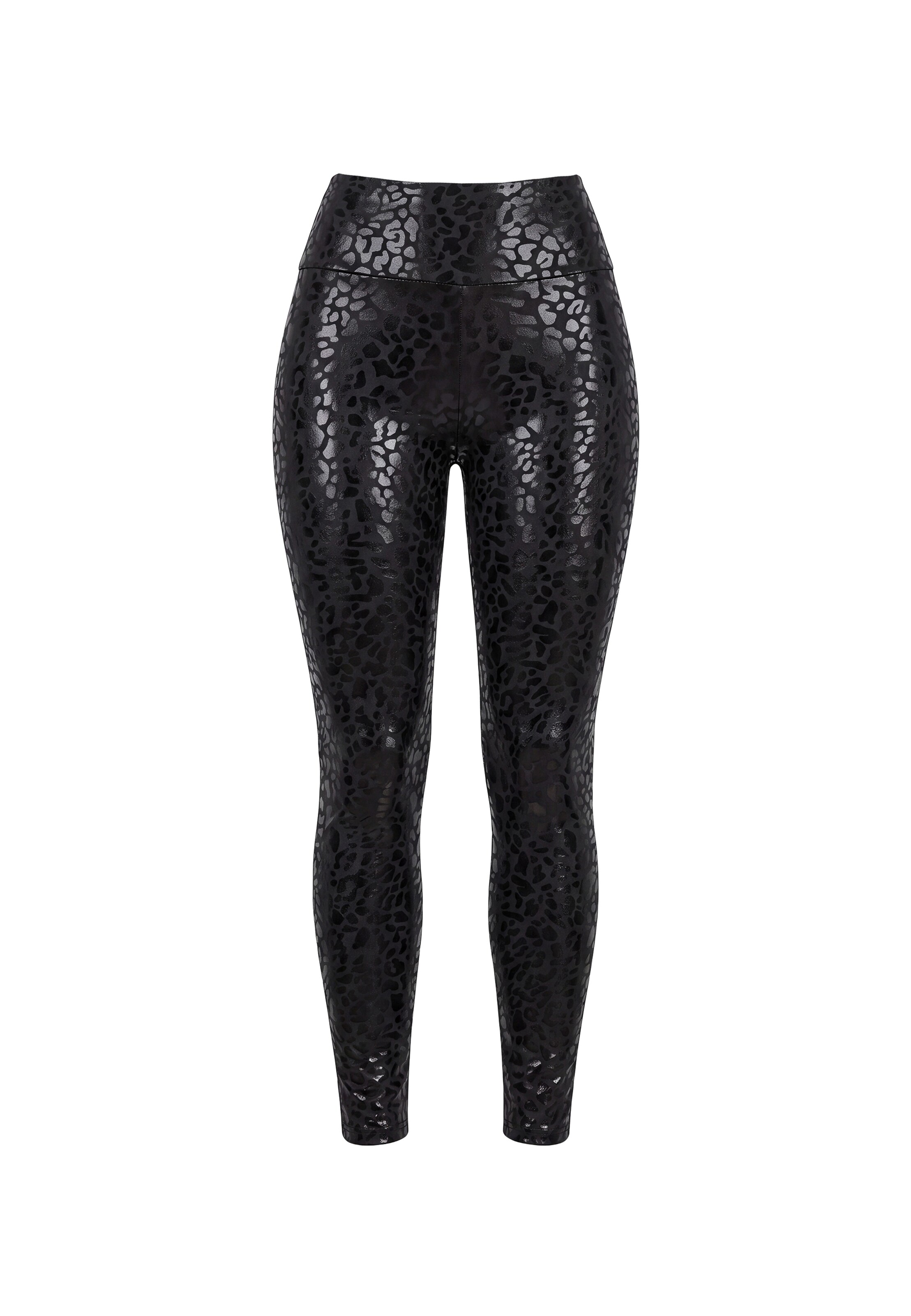 Skinny Leggings usha BLACK LABEL en noir : devant