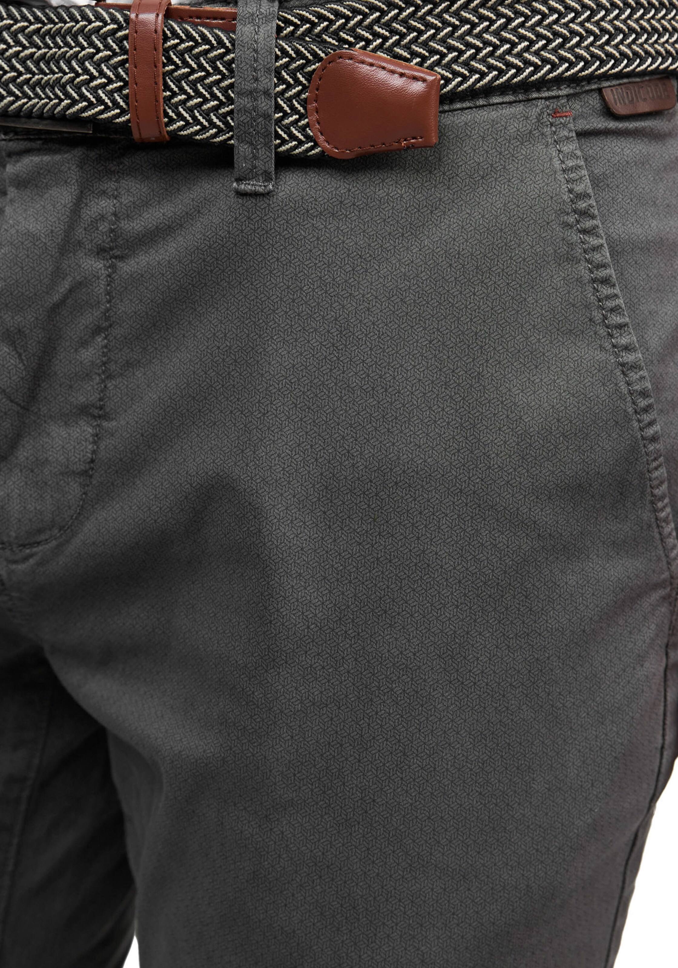 INDICODE JEANS Regular Chino Pants in Grey