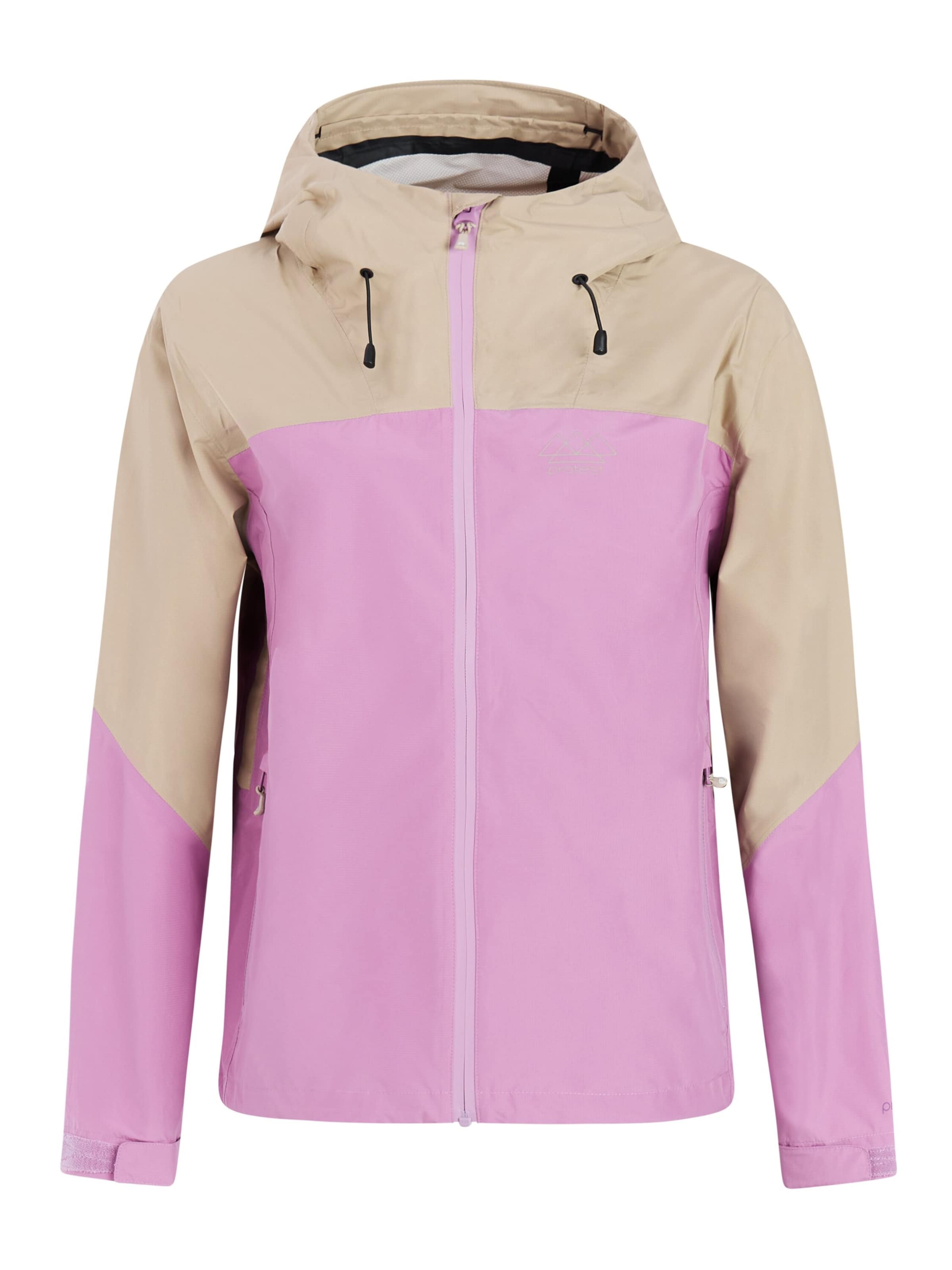 PROTEST Winterjacke 'PRTEstie' in Lila: Vorderseite