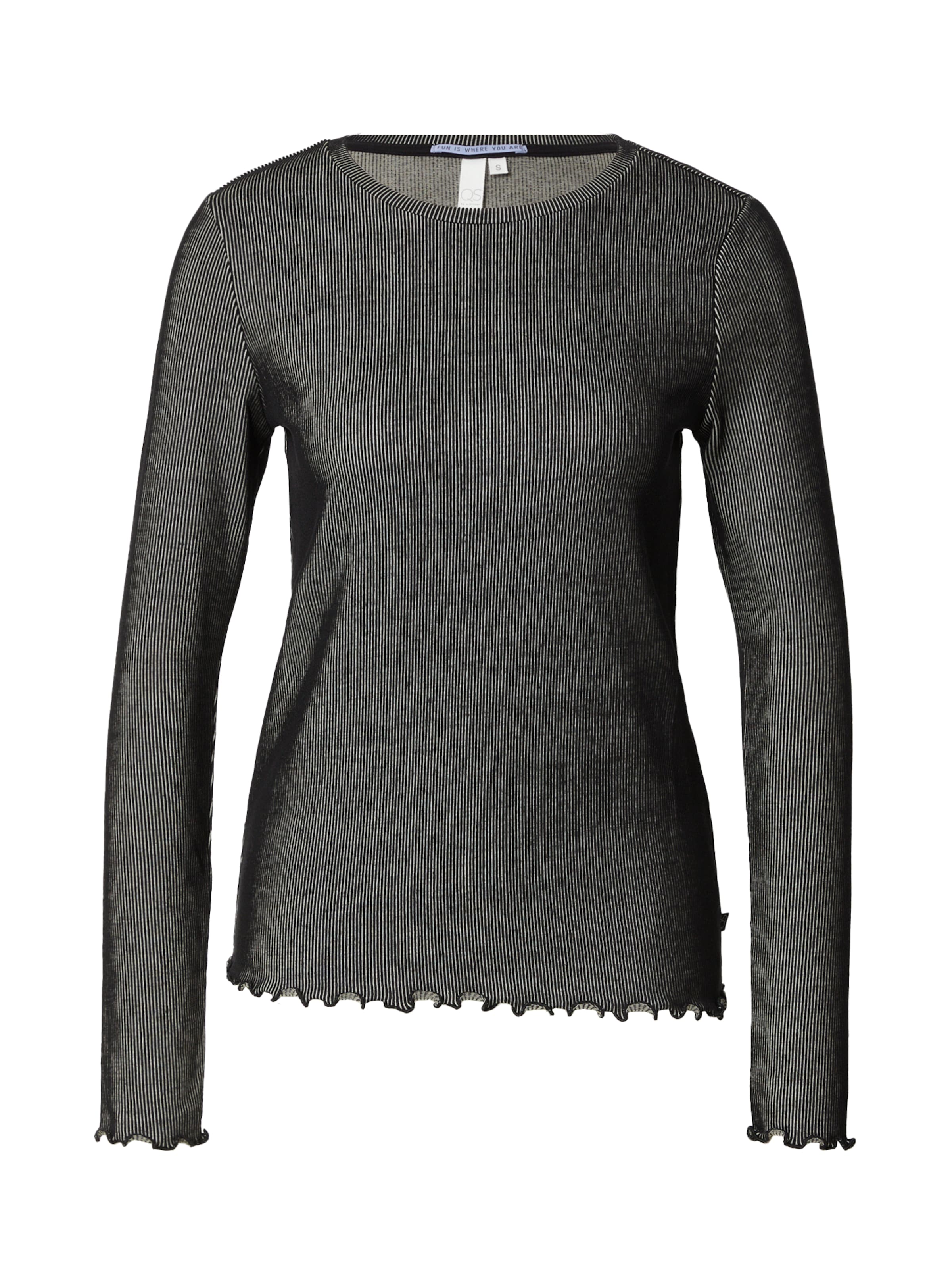 QS Shirt in Schwarz: Vorderseite