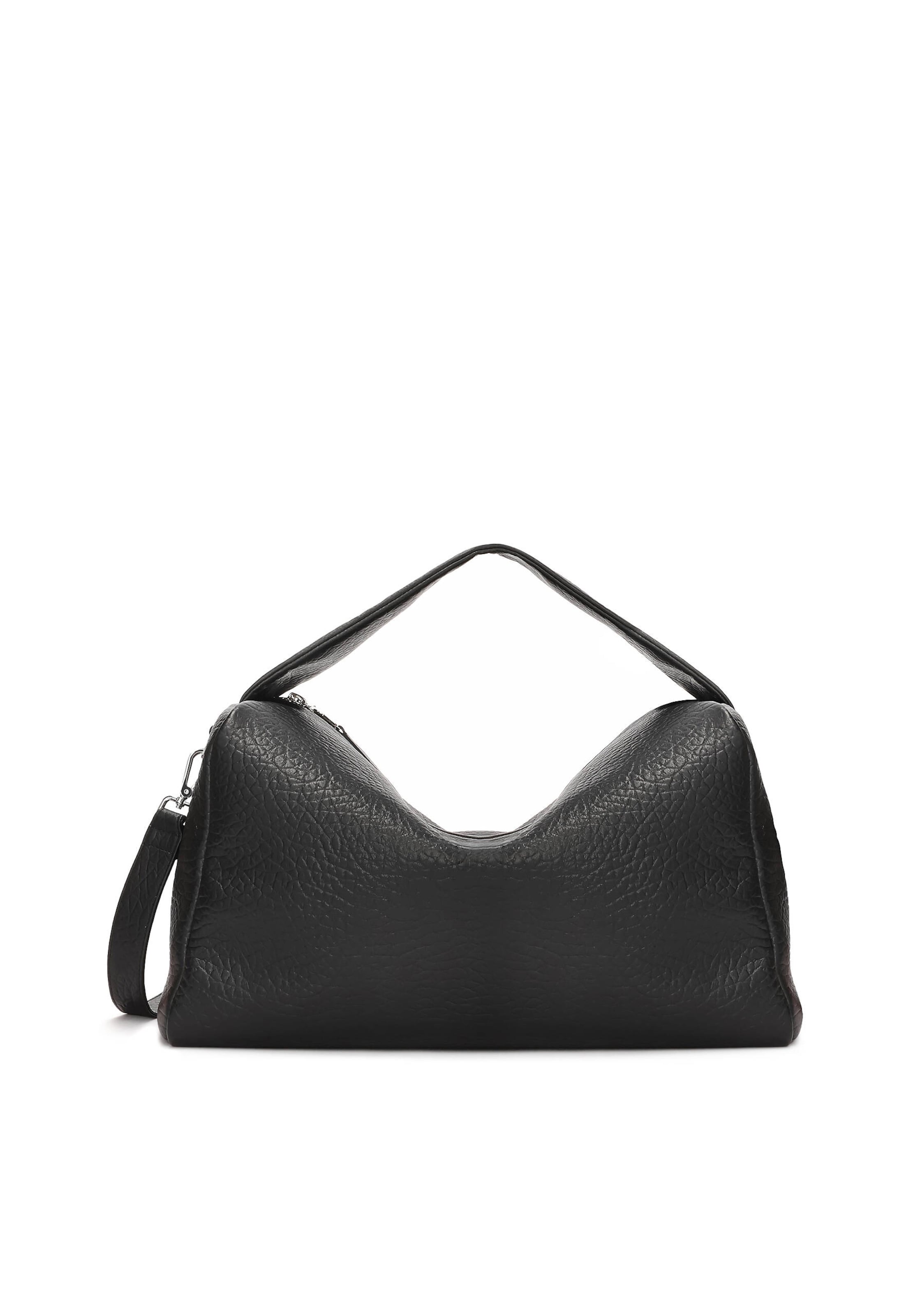 Borsa a mano di Kazar in nero: frontale