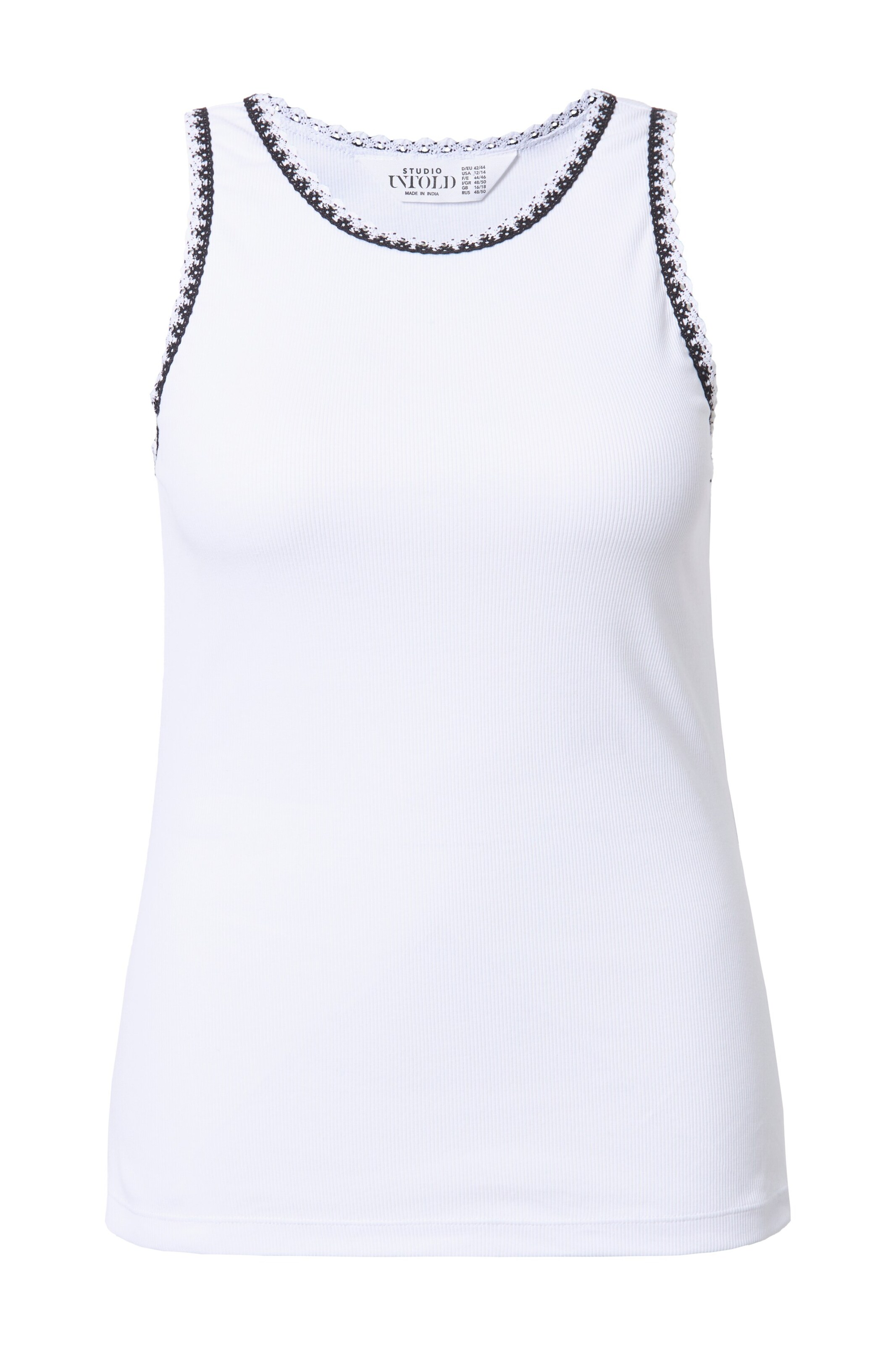 Studio Untold Top in Wit: voorkant