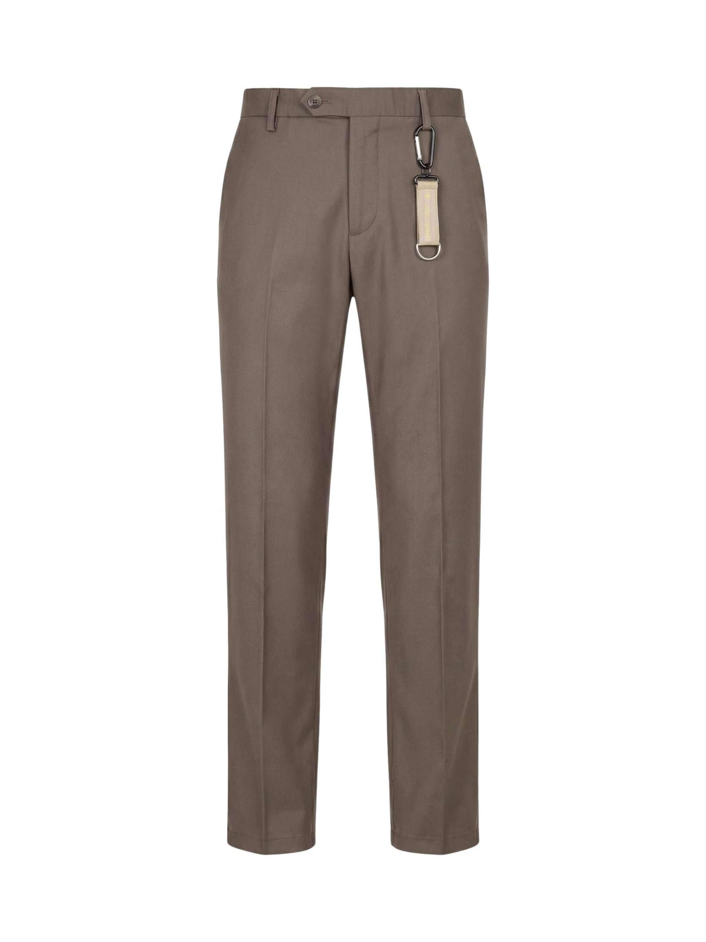Manuel Ritz Regular Trousers with creases in Grey: front