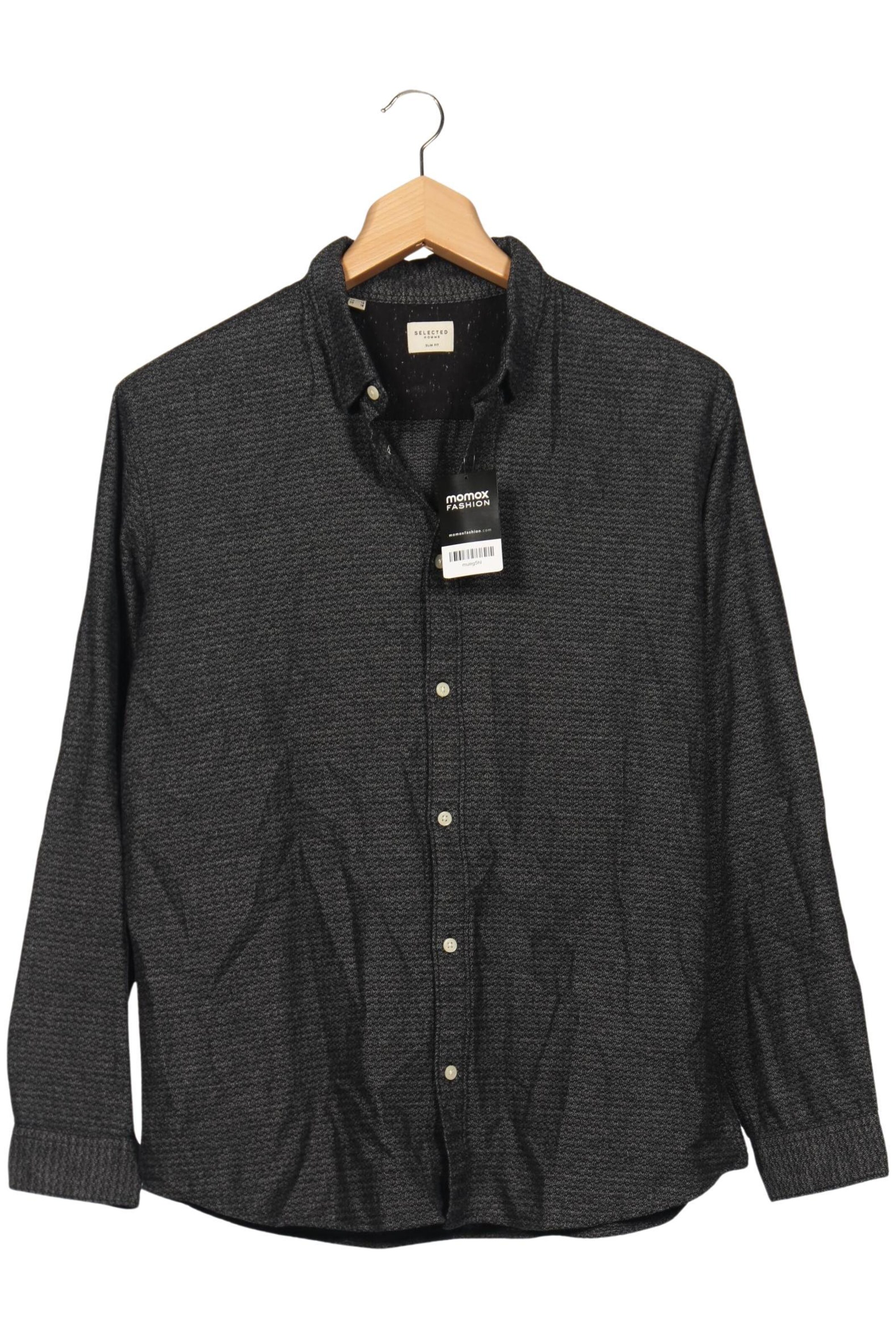 SELECTED Button Up Shirt in XXL in Grey: front