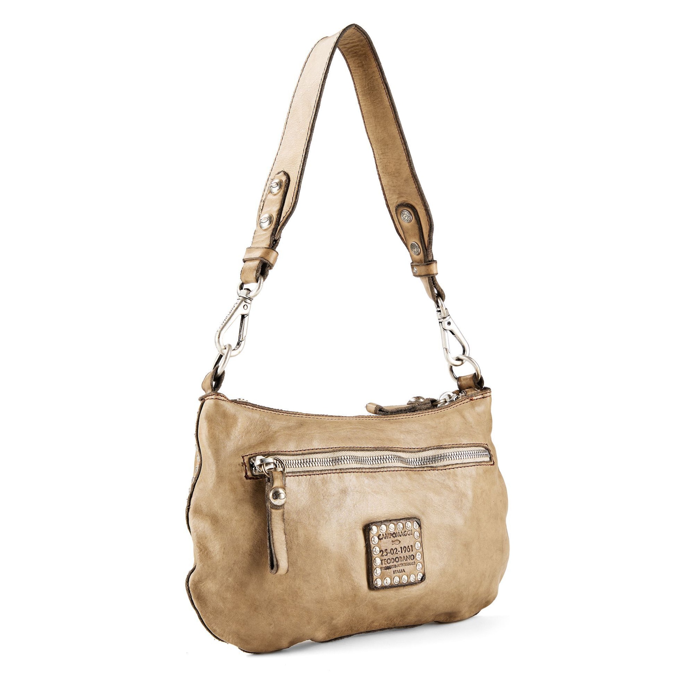 Campomaggi Schoudertas 'Teresa' in Beige