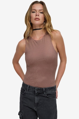 No Matter What Shirt body in Beige: voorkant