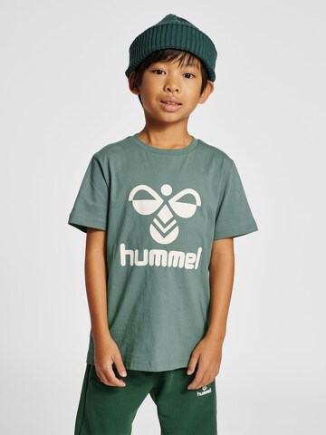 Hummel Funkčné tričko 'Tres' - Zelená: predná strana