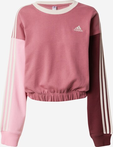 rožinė ADIDAS SPORTSWEAR Sportinio tipo megztinis 'Essentials': priekis