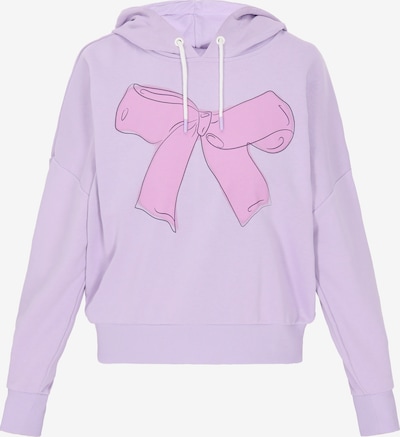 MYMO Sweatshirt 'Back To School' in XS in flieder / dunkellila / rosa, Produktansicht