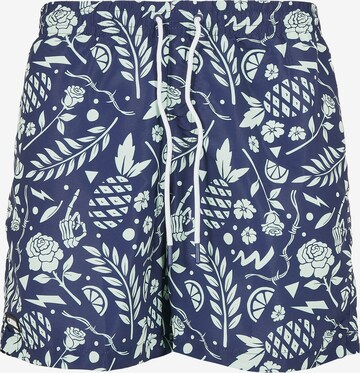 Pantaloncini da bagno di Cayler & Sons in blu: frontale