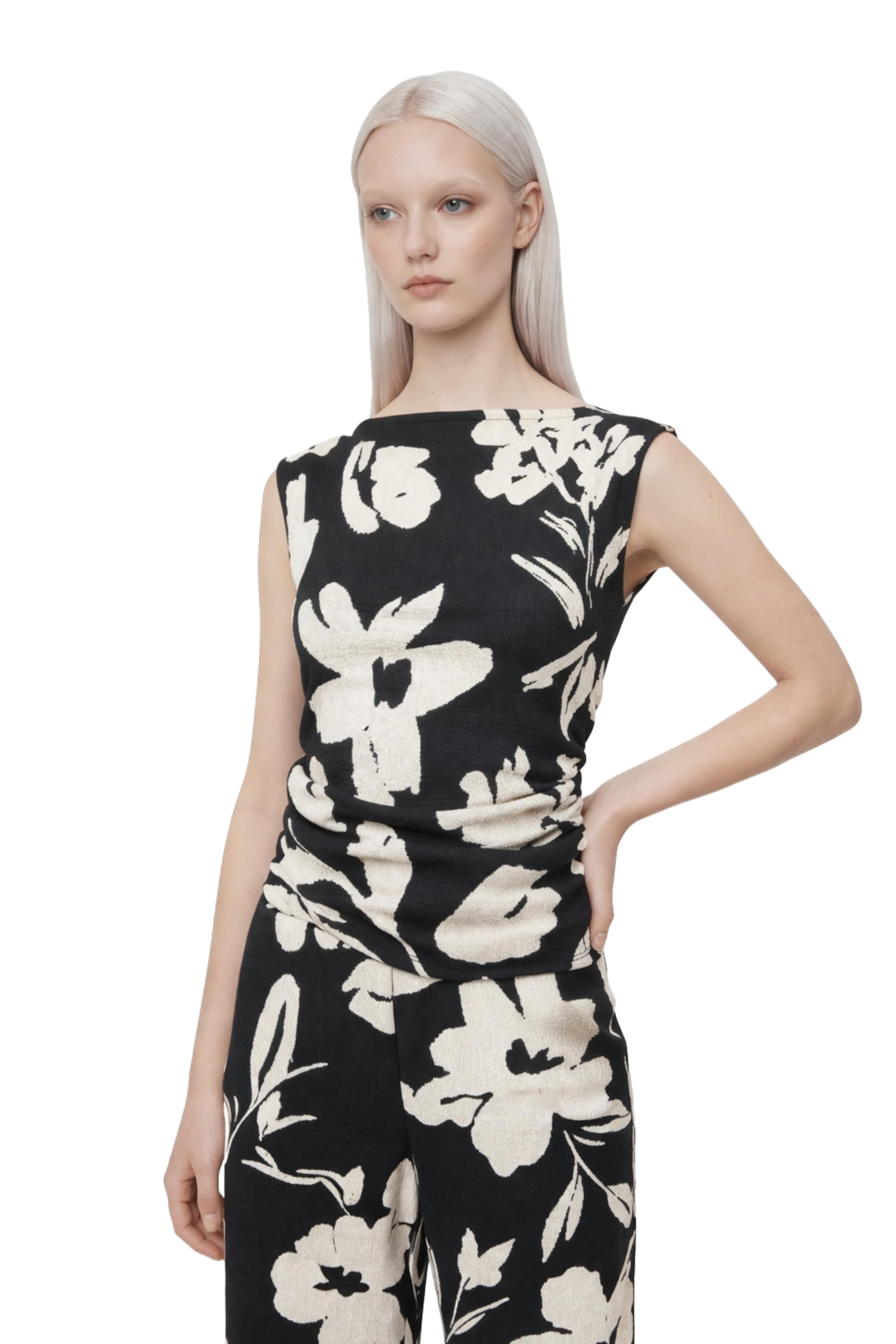 No Matter What Blouse in Zwart: voorkant