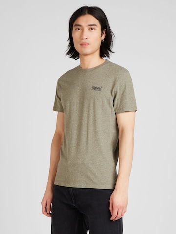 Superdry T-shirt i grön: framsida
