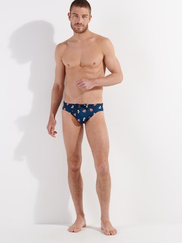 HOM Swim Trunks ' Beach Club ' in Blue