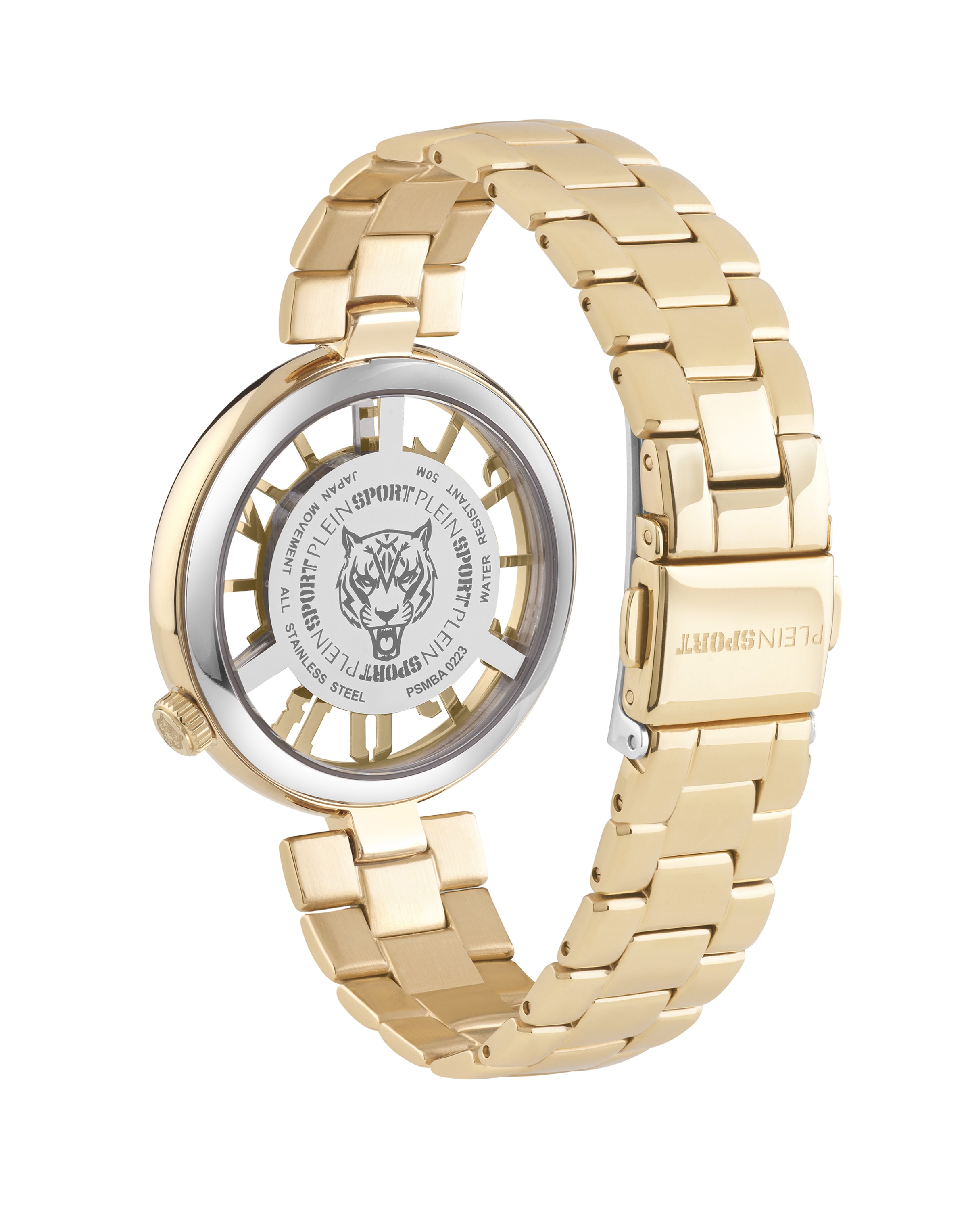 Orologio analogico 'Tiger Luxe' di Plein Sport in oro